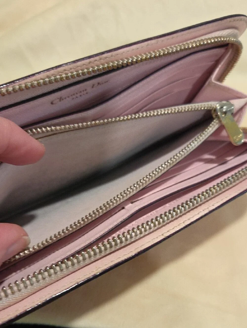 Dior Voyageur Wallet Zip Removable Dior Chain